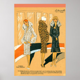 Poster French Fashion Ad Copy: Chariot féminin 191