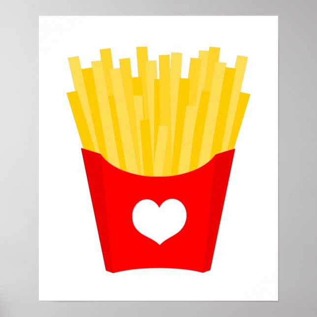 Poster French Fry Love (Devant)