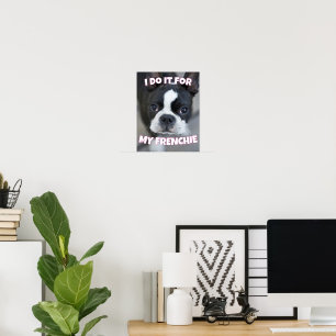 Poster Frenchie Bouledogue Français Maman Papa Amoureux d