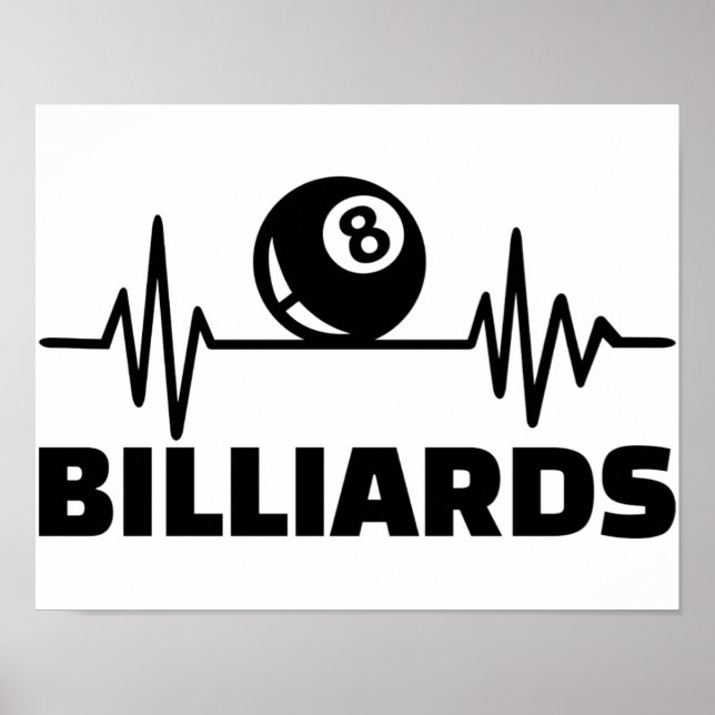 Poster Fréquence de billard (Devant)