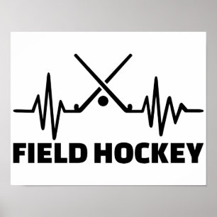 Poster Fréquence de hockey sur gazon