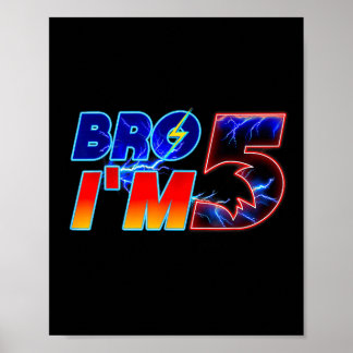 Poster Frère Im 5e anniversaire de la famille des garçons