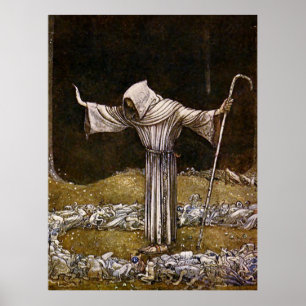 Poster “Frère Martin” Aquarelle de John Bauer