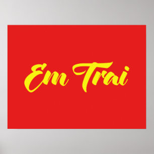 Poster Frère Vietnamien (Jeune) - Em Trai ~ Tiêt Viêt