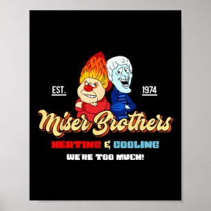 Poster Frères de chauffage et de climatisation Noël Rétro