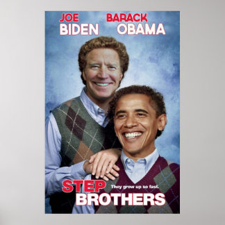 Poster Frères Joe Biden Barack Obama pas seulement amis