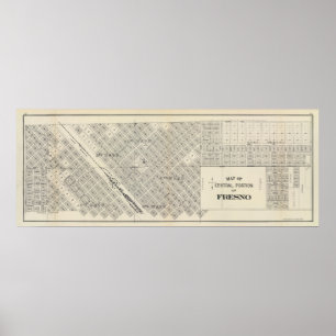 Poster Fresno central, la Californie