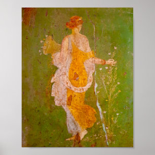 Poster Fresque de Flore dans la Villa d'Ariadne, Pompéi