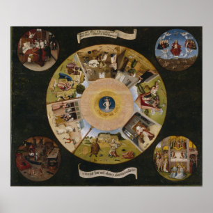 Poster Fresque de plafond de l'église antique