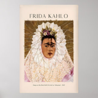 Poster Frida Kahlo Diego sur mon esprit Tehuana Autoportr