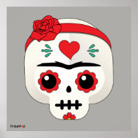 Frida Kahlo | FridaMoji - Sugar Skull