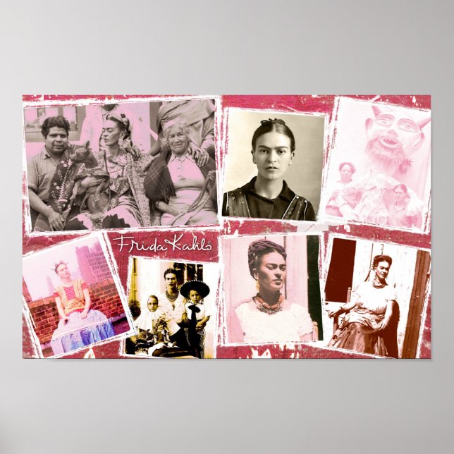Poster Frida Kahlo Photo Montage (Devant)