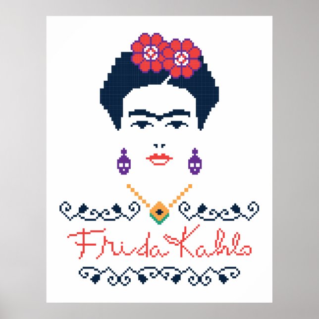 Poster Frida Kahlo | Viva Mexico (Devant)