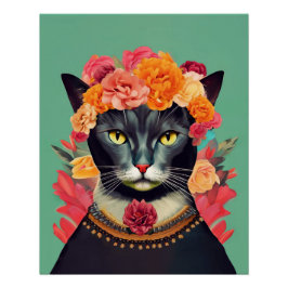 Poster Frida le chat