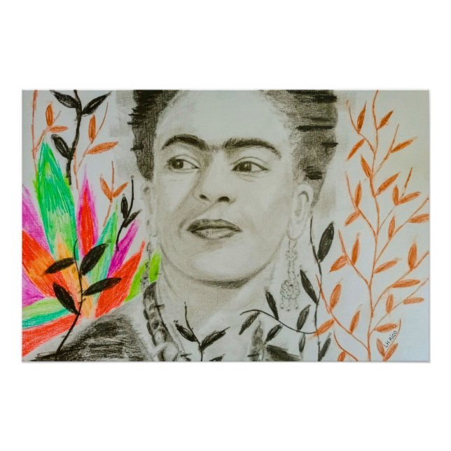Poster Frida Vibrante (Devant)