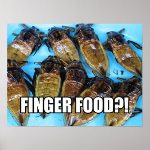 Poster Fried Giant Water Bug (Maeng Daa) ... Asian Food