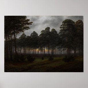 Poster Friedrich - Cycle De Jour, Le Soir