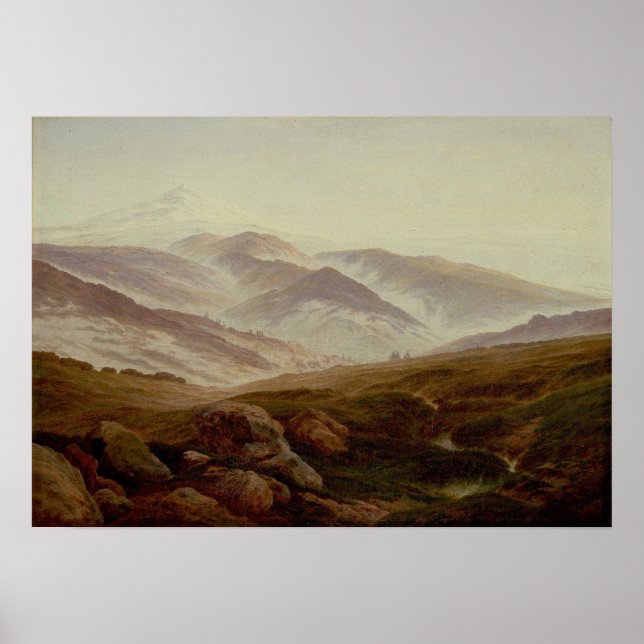 Poster Friedrich - Souvenirs Des Montagnes Géantes (Devant)