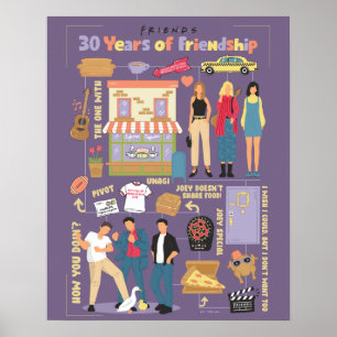 Poster FRIENDS™   30 Ans d'Amitié