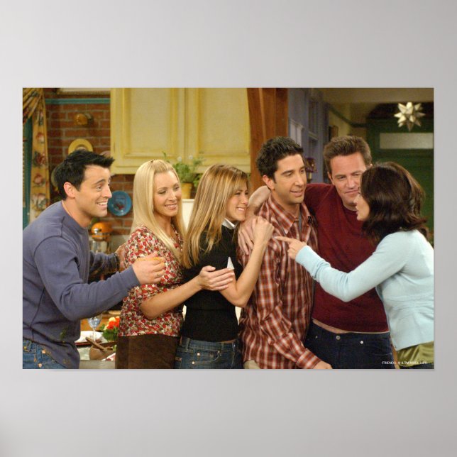 Poster FRIENDS™| Cast Thanksgiving Group Hug (Devant)