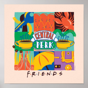 Poster FRIENDS™   Central Perk Graphique Vibrant