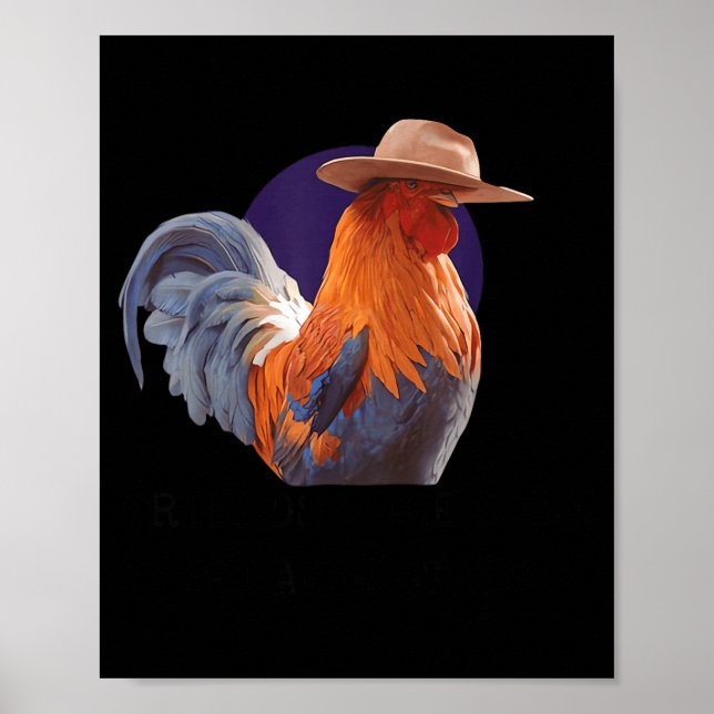 Poster Friends Come And Go Scrappy Stays Funny Chicken Me (Devant)