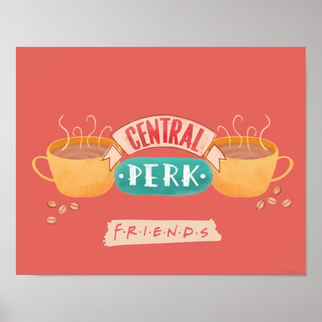 Poster FRIENDS™ | Mais d'abord du café - Central Perk (Devant)