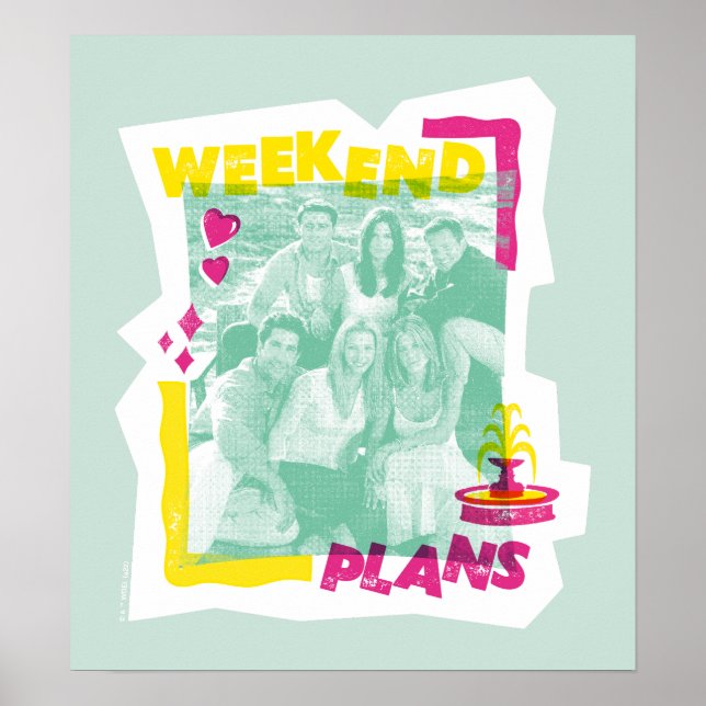 Poster FRIENDS™ | Plans de week-end (Devant)