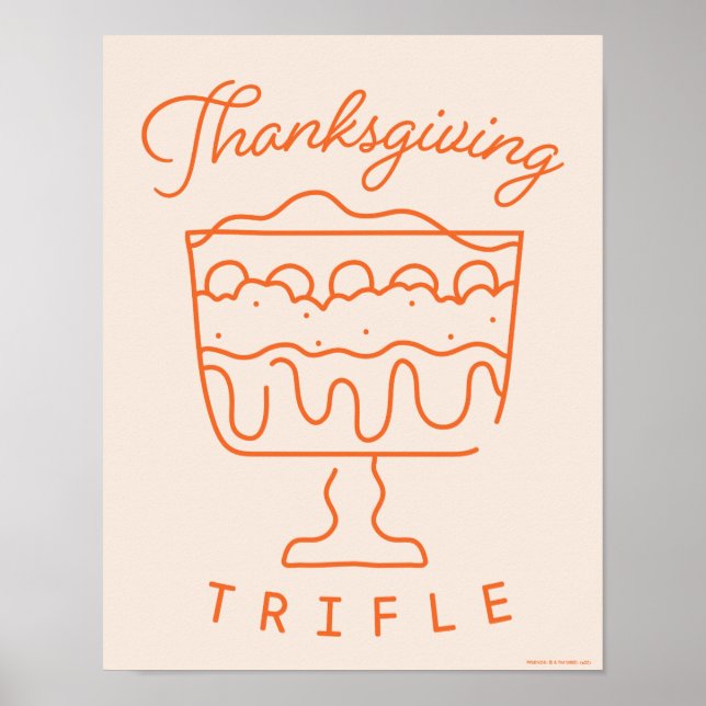 Poster FRIENDS™| Trifle de Thanksgiving (Devant)