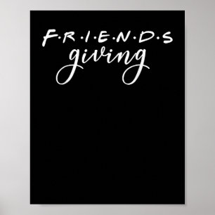 Poster Friendsgiving Squad 2022 Funny Thanksgiving Friend