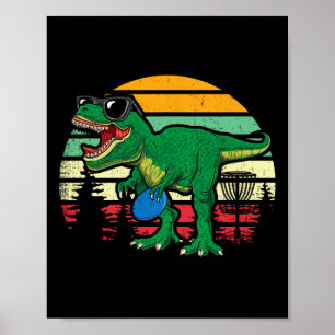 Poster Frisbees Dino Cute T Rex Dinosaur Enfants Disque G