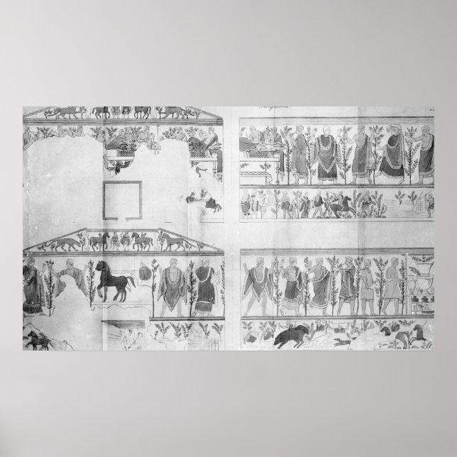 Poster Frise de la Grotto della Querciola (Devant)