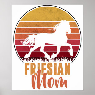 Poster Frison- Maman Frison- Pour l'amant de cheval Friso