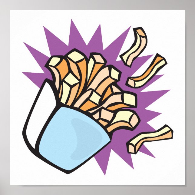 Poster frites (Devant)