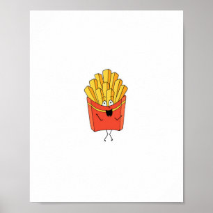 Poster Frites, chips, thème frites chaudes