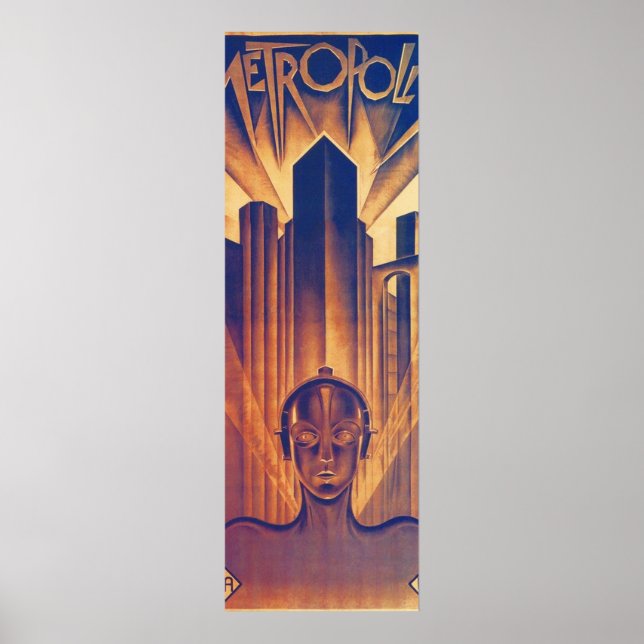 Poster Fritz Lang METROPOLIS 1927 Science Fiction Film Vi (Devant)