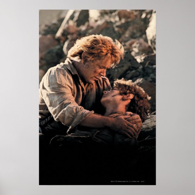 Poster FRODO™ dans les bras de Samwise (Devant)
