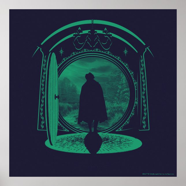 Poster FRODO™ Leaving THE SHIRE™ Silhouette (Devant)