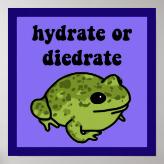 Poster Frog Hydrate Ou Diedrate