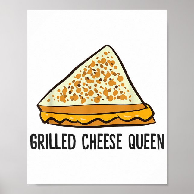 Poster Fromage Grillé Queen Funny Fromage Grillé (Devant)