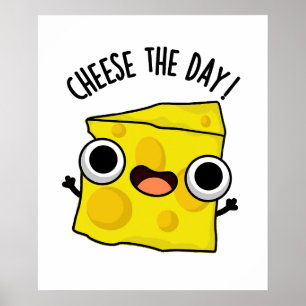 Poster Fromage Le Jour Amusant jeu de nourriture