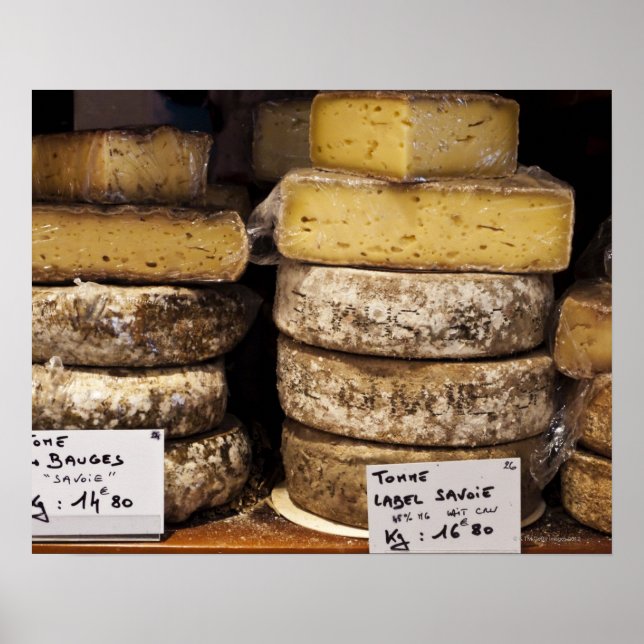 Poster fromages artisanaux régionaux français (Devant)