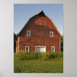Poster Front de la grange rouge
