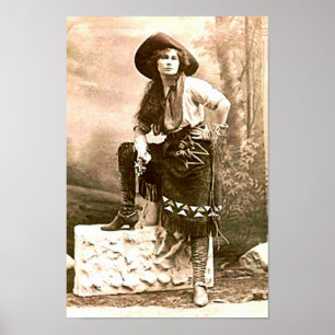 Poster Frontier Woman of the American West Imprimer