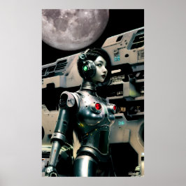 Poster Frontière de sa carrière spatiale - Ken Gage Art