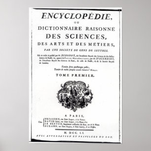 Poster Frontispiece à 'L'Encyclopédie