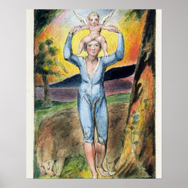 Poster Frontispiece de "Chansons d'Innocence et d'Exper (Devant)