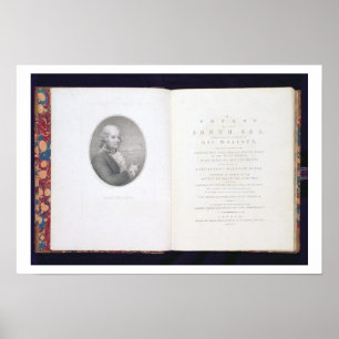 Poster Frontispiece et la page de titre de 'A Voyage to t