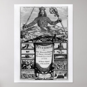 Poster Frontispiece par Thomas Hobbes de Malmesbury