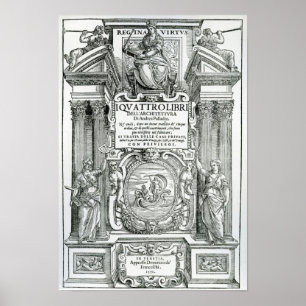 Poster Frontispiece to 'Quattro libri dell'architettura'